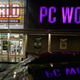 A customer walks out of the PC World store at Braehead Retail Park on November 27, 2008 in Glasgow, Scotland.